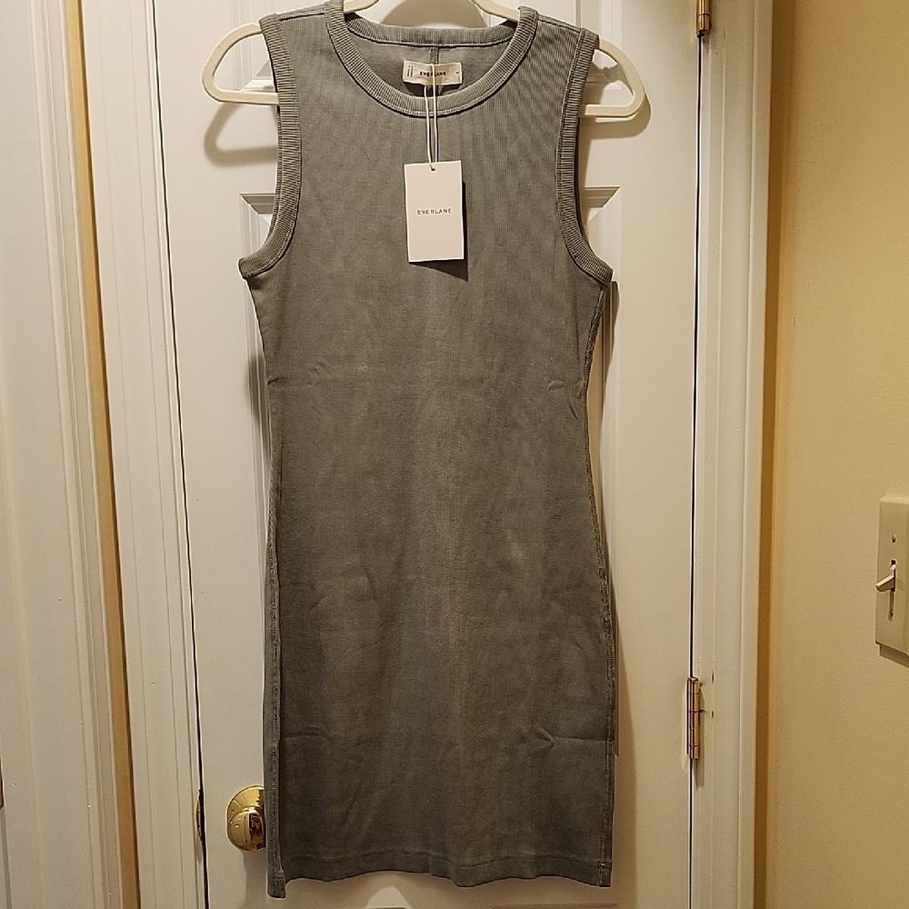 Everlane The Ribbed Mini Dress Medium